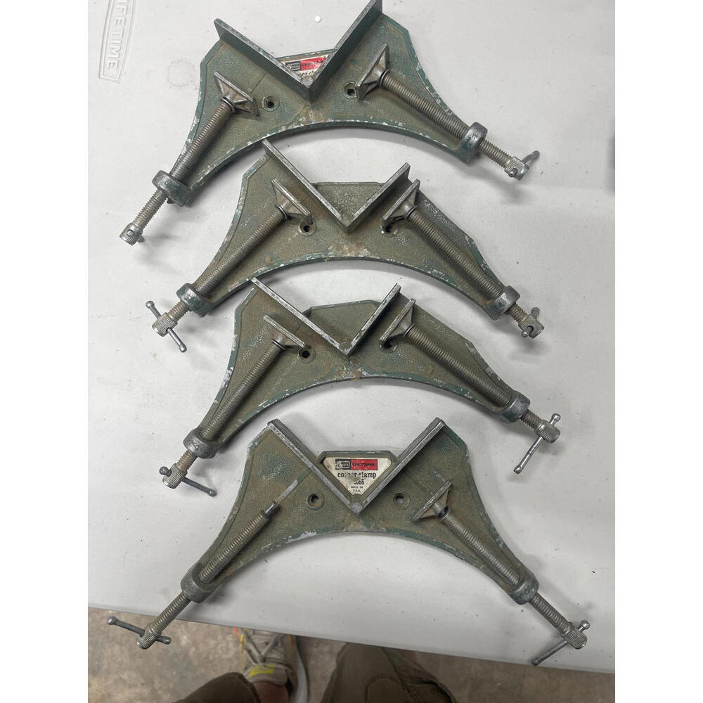 Set of Vintage Metal Corner Clamps - Craftsman, Jorgensen
